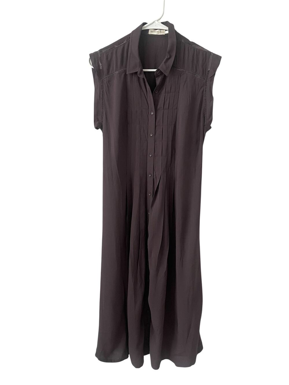 The Addison Story Gray Button Down Dress Sz S